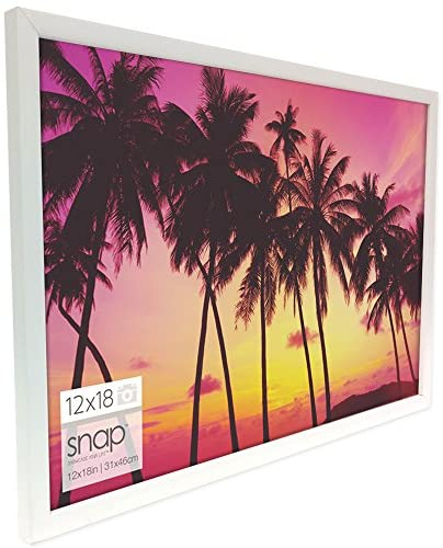 Snap 12x18 Wall Mount Size Picture Poster Frame, White