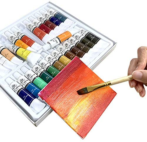 PHOENIX Painting Canvas Panels 4x4 Inch, 12 Value Pack - 8 Oz Triple Primed 100% Cotton Acid Free Canvases for Painting