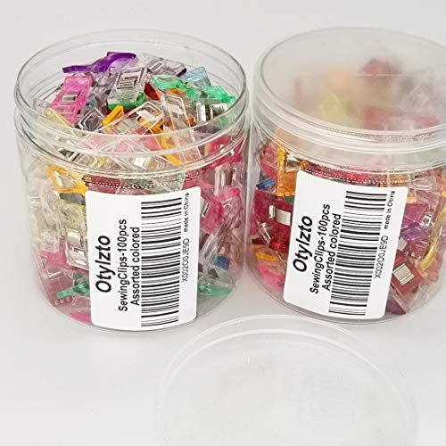 Otylzto Sewing Clips, 100 Pcs with Plastic Box