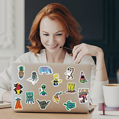Trippy Stickers 100 PCS Psychedelic Stickers for Adults,Trippy Accessories Stickers