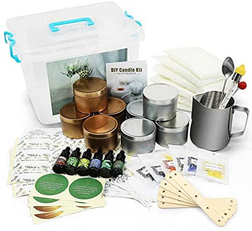 Luxury DIY Candle Making Kit Supplies Set Scented Candle Molds for Art and Craft Soy Wax, Fragrance Oil