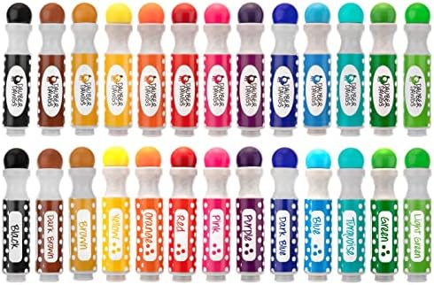Washable Dot Markers 13 Pack With 124 Activity Sheets For Kids, Gift Set With Toddler Art Activities