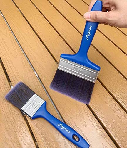 Magimate Paint Brush Set, Professional Painting Brushes with an Elegance Tapered Trim Brush for Walls