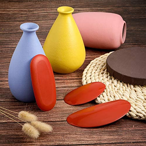 WILLBOND 6 Pieces Pottery Clay Ribs Soft Rubber Pottery Rib Ceramic Potter Rib for Pottery Clay Artists Modeling, 3 Sizes