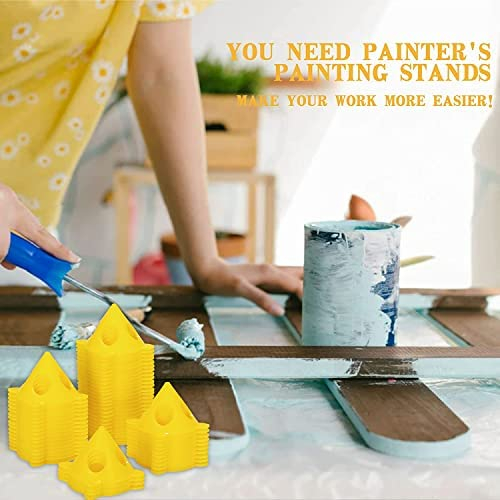 KATA 56Pack Painting Stands,Mini Cone Paint Stands for Canvas and Door Risers Support