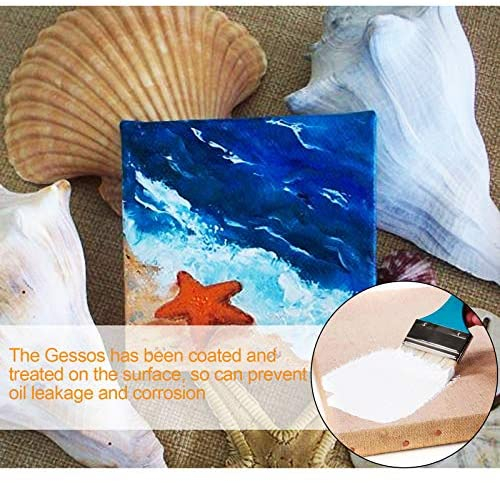 Mini Canvas Panels 6 x 6 inch Pack of 24, STARVAST Cotton Pre-Stretched Small Canvas Boards Blank Canvases for Paintings Craft Small Acrylics Oil Art Projects