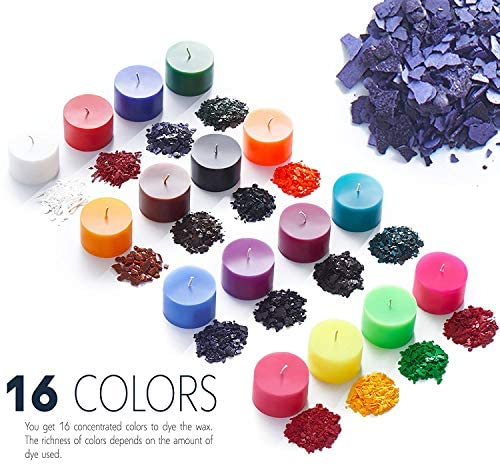 Candle Dyes - Wax Dyes for Candle Making - Color Chips for Candle Making - Wax Dye Flakes - Candle Wax Color Chips - Soy Candle Color Dyes