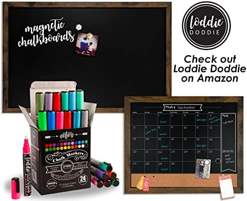 Loddie Doddie Liquid Chalk Markers | Dust Free Chalk Pens - Perfect for Chalkboards, Blackboards