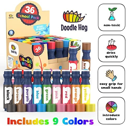 Incredible Value Dot Markers Class Pack in 36 Pack, School and Class Supplies of Dabbers