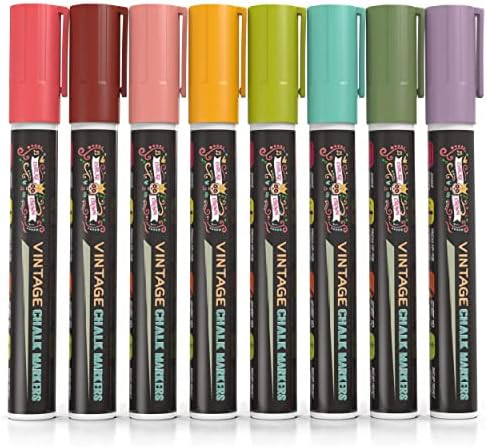 CHALKY CROWN Liquid Chalk Markers - Dry Erase Marker Pens - Chalk Markers for Chalkboards, Signs