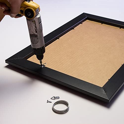 Craig Frames 1WB3BK 16 by 20 Inch Picture Frame, Smooth Wrap Finish