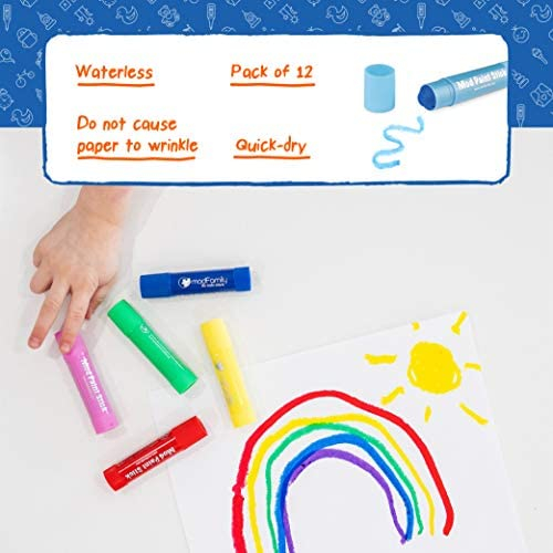Mod Paint Sticks - Washable Solid Tempera Paint Markers - Non-Toxic, Quick Drying