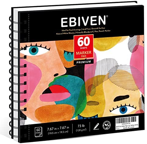 EBIVEN Art Marker Paper Pad, 7.67