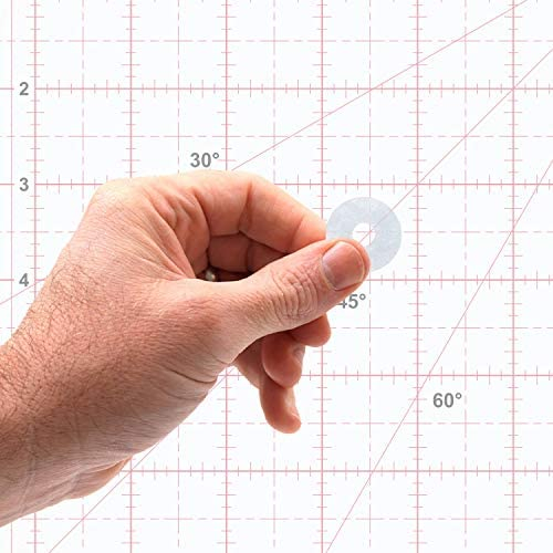Sure Grips by Ultima – Non-Slip Ruler Grip Rings with 3M Adhesive Backing – Designed for Quilting & Patchworking – Works on Any Ruler – 30 Rings, 15 Large & 15 Small