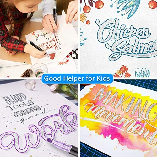 Super Squiggles Outline Markers,Double Line Outline Pens for Gift Cards