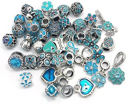 YIQIFLY 40pcs Jewelry Making Charms Rhinesotone Beads Assorted Colors and Styles Randomly (02)