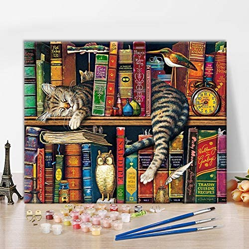 Paint by Numbers for Adults, DIY Oil Painting Charles Wysocki Adult Paint by Numbers Kits on Canvas Wall Decor
