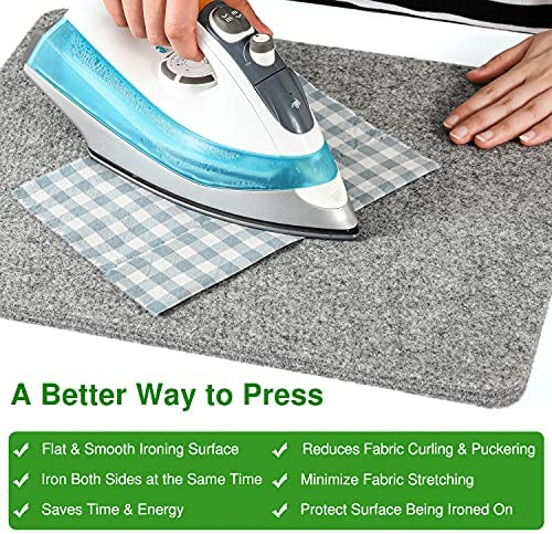 Wool Pressing Mat for Quilting, Wool Ironing Mat for Quilters