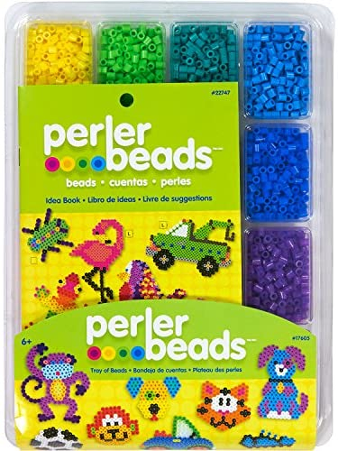 Perler Beads Assorted Fuse Beads Tray for Kids Crafts with Perler Bead Pattern Book, 4001 pcs