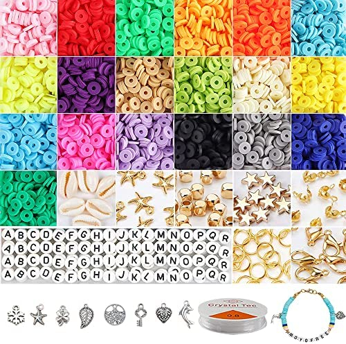 5,100 Pcs Clay Heishi Beads