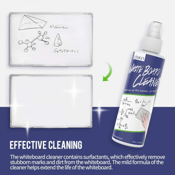 Dry Erase Eraser (Free 3.4 oz Whiteboard Cleaner Included)