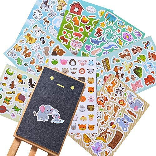 Sinceroduct Animal Stickers, Stickers for Kids Assortment Set 1300 PCS