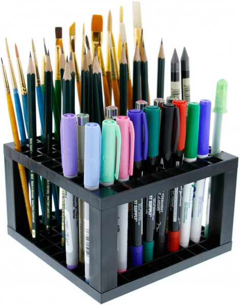 Art Supply 96 Hole Plastic Pencil & Brush Holder
