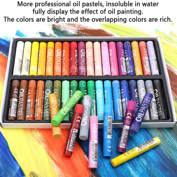 Oil Pastel Set,Professional Painting Soft Oil Pastels Drawing Graffiti Art Crayons Washable Round Non Toxic Pastel Sticks for Artist