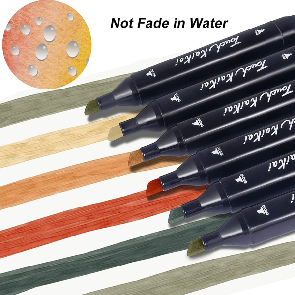 80 Colors Dual Tip Permanent Sketch Markers