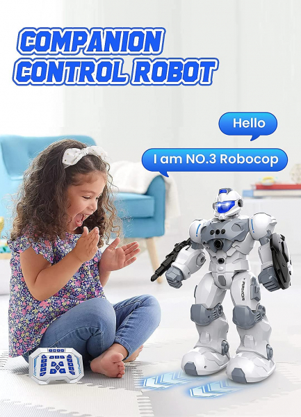 RC Robot Toys for Kids, Large Programmable Remote Control Smart Walking Dancing Robot