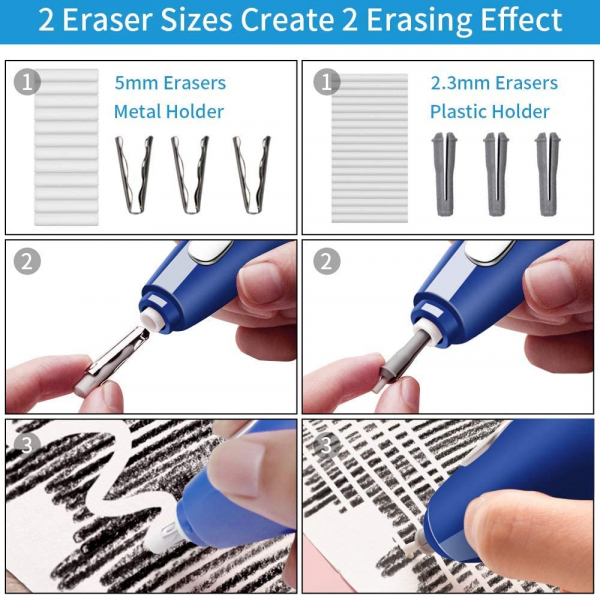 AFMAT Electric Eraser, 140 Eraser Refills