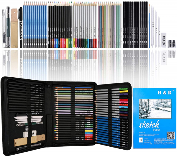 72-Piece Colored Pencils Set
